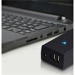 KÉT FUNKCIÓ EGYBEN: NOTEBOOK TÖLTŐ + USB HUB