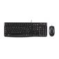 KLAV Logitech MK120 USB Fekete egér + billentyűzet Magyar
