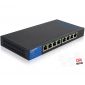 Linksys SMB 8port POE 10/100/1000Mbps LAN nem menedzselhető asztali Switch