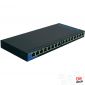 Linksys SMB LGS116P 16port POE+ 10/100/1000Mbps LAN nem menedzselhető asztali Switch