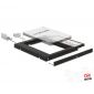 DELOCK Átalakító Slim SATA 5.25 beépítő keret 2.5" SATA HDD-hez 9.5mm-ig