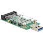 Delock Converter USB 3.0 A male > mSATA full size