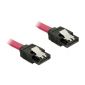 Delock SATA 3 F/F adatkábel 0.5m piros